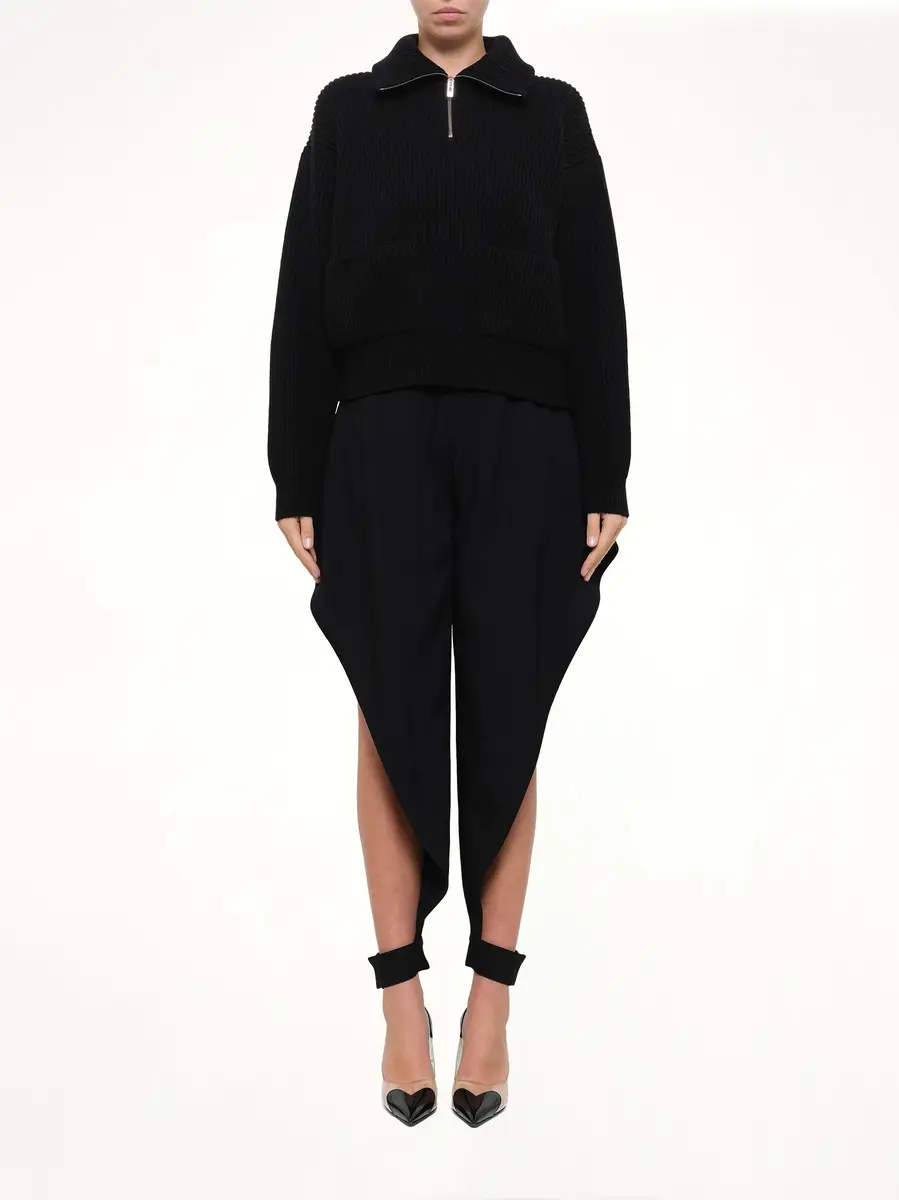 Alaïa Wool Cashmere Rib Trucker Jumper | Thumbnail 7 Alaïa Wool Cashmere Rib Trucker Jumper | Thumbnail 7