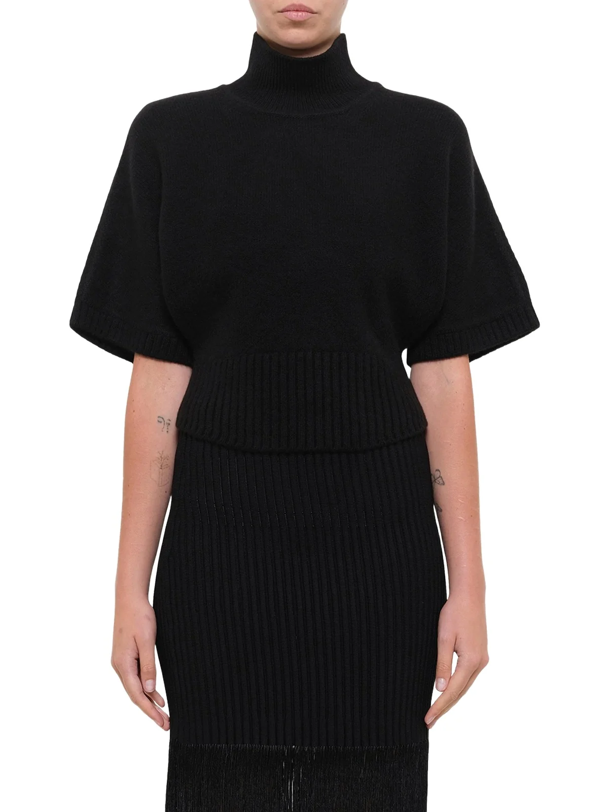 Cashmere Knit High Neck Jumper