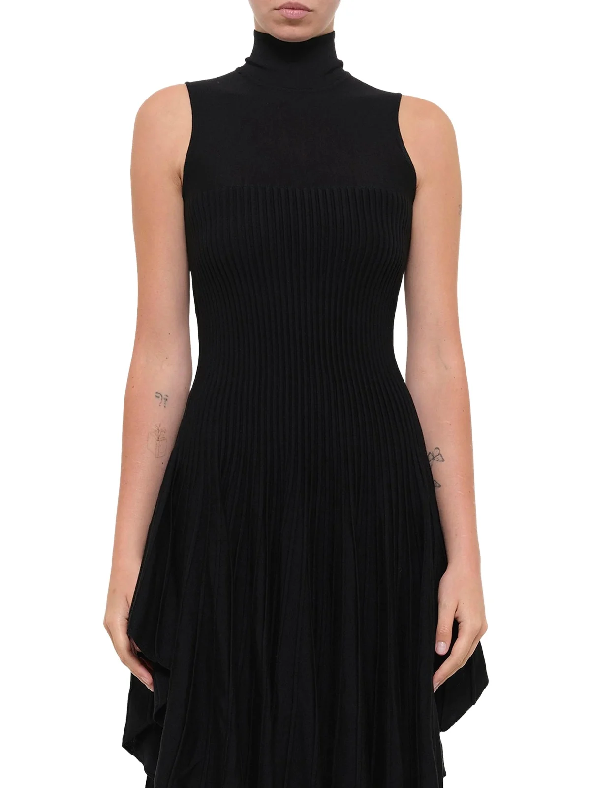 Alaïa 3D Sculpting Knit Triangle Dress