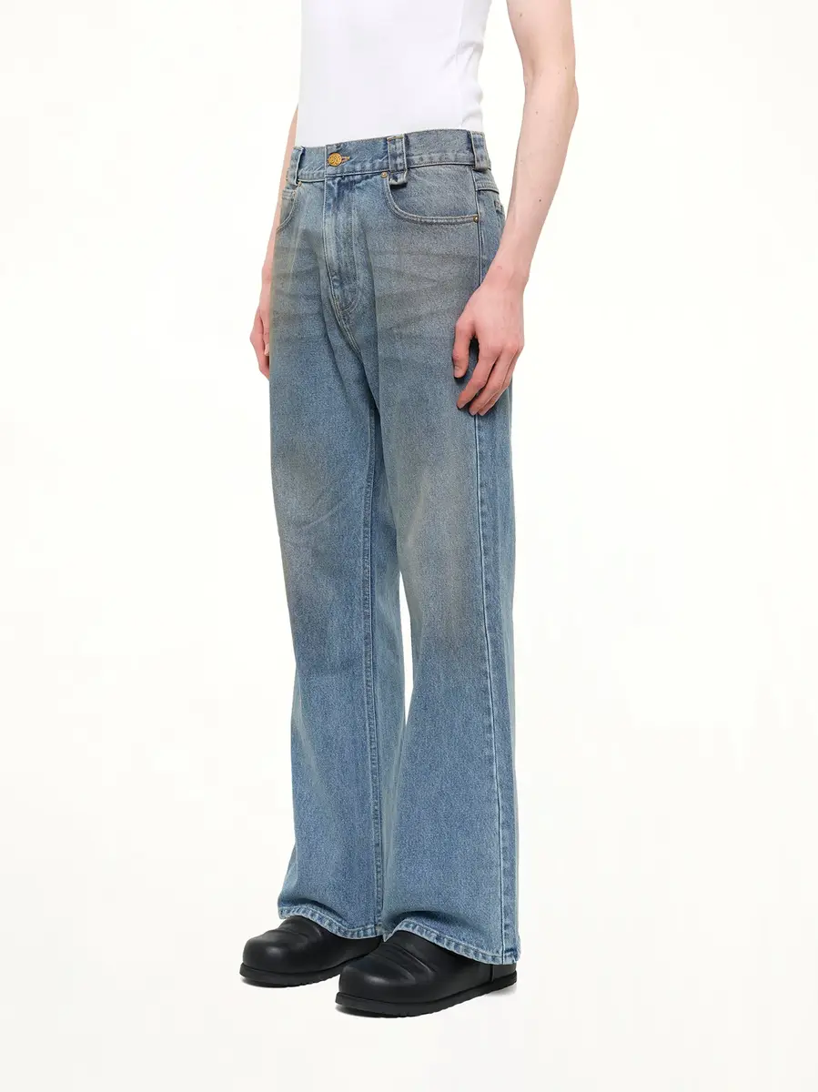 Willy Chavarria Flared Denim Jean | Thumbnail 3 Willy Chavarria Flared Denim Jean | Thumbnail 3