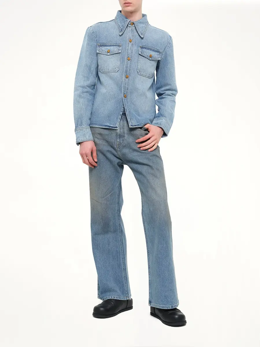 Willy Chavarria Flared Denim Jean | Thumbnail 4 Willy Chavarria Flared Denim Jean | Thumbnail 4