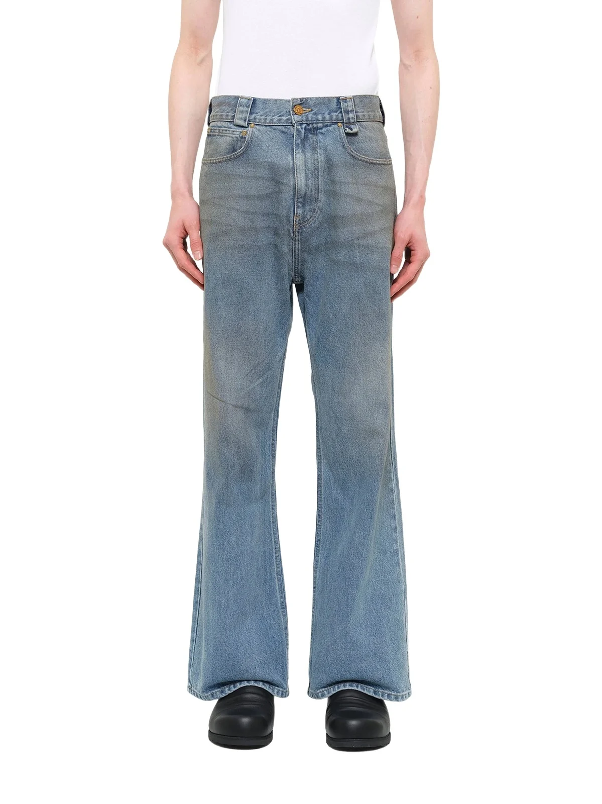 Willy Chavarria Flared Denim Jean