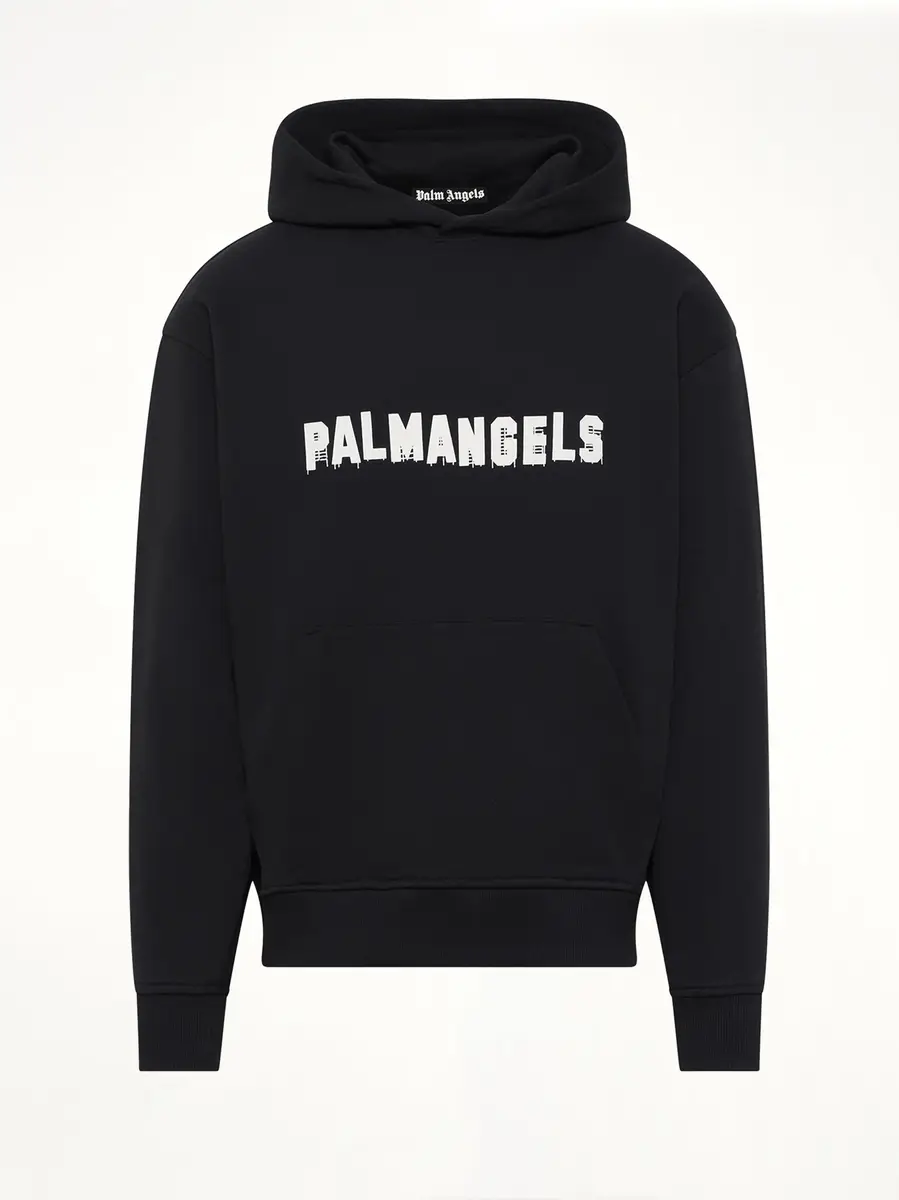 Palm Angels Palm Hills Regular Hoodie in Black/off White | Thumbnail 2