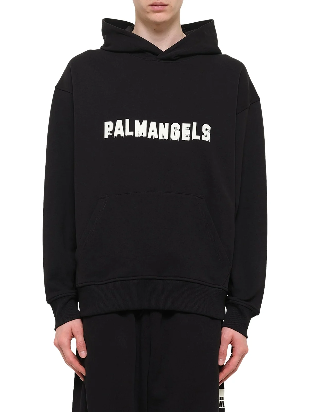 Palm Hills Regular Hoodie in Black/off White Palm Hills Regular Hoodie in Black/off White