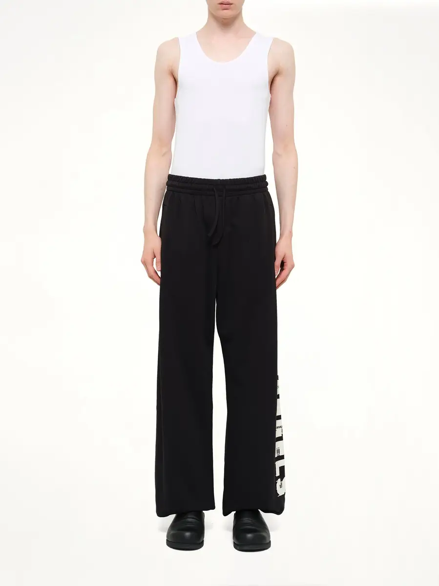 Palm Angels Palm Hills Sweatpants in Black/off White | Thumbnail 7 Palm Angels Palm Hills Sweatpants in Black/off White | Thumbnail 7