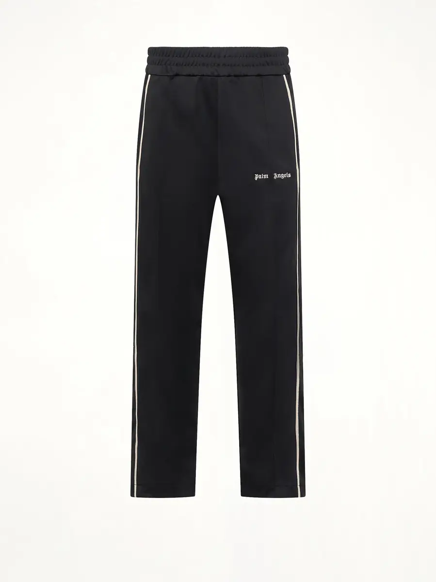 Palm Angels Classic Logo Vint Track Pants in Black/off White | Thumbnail 2 Palm Angels Classic Logo Vint Track Pants in Black/off White | Thumbnail 2