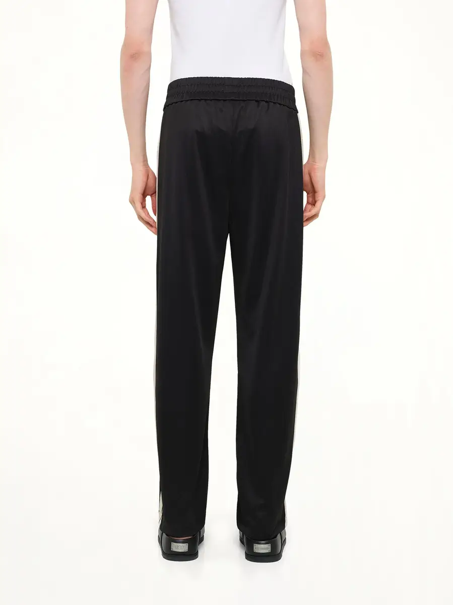 Palm Angels Classic Logo Vint Track Pants in Black/off White | Thumbnail 5 Palm Angels Classic Logo Vint Track Pants in Black/off White | Thumbnail 5