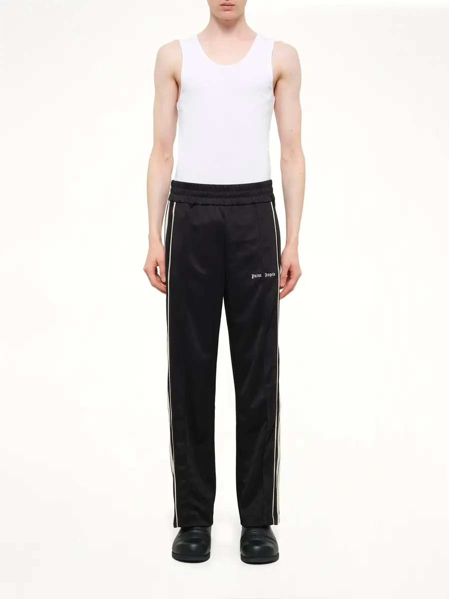 Palm Angels Classic Logo Vint Track Pants in Black/off White | Thumbnail 7 Palm Angels Classic Logo Vint Track Pants in Black/off White | Thumbnail 7