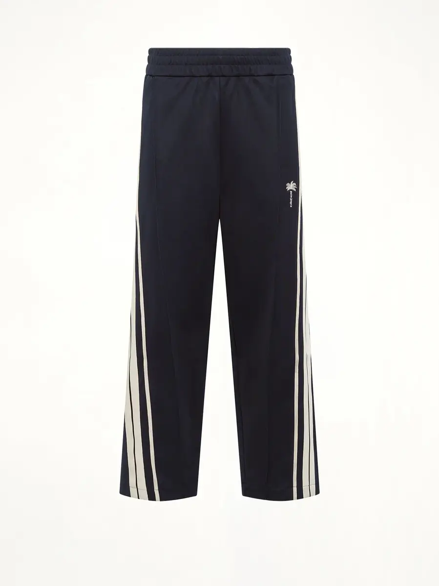 Palm Angels Palm Tree Striped Track Pants in Navy Blue/off White | Thumbnail 2 Palm Angels Palm Tree Striped Track Pants in Navy Blue/off White | Thumbnail 2