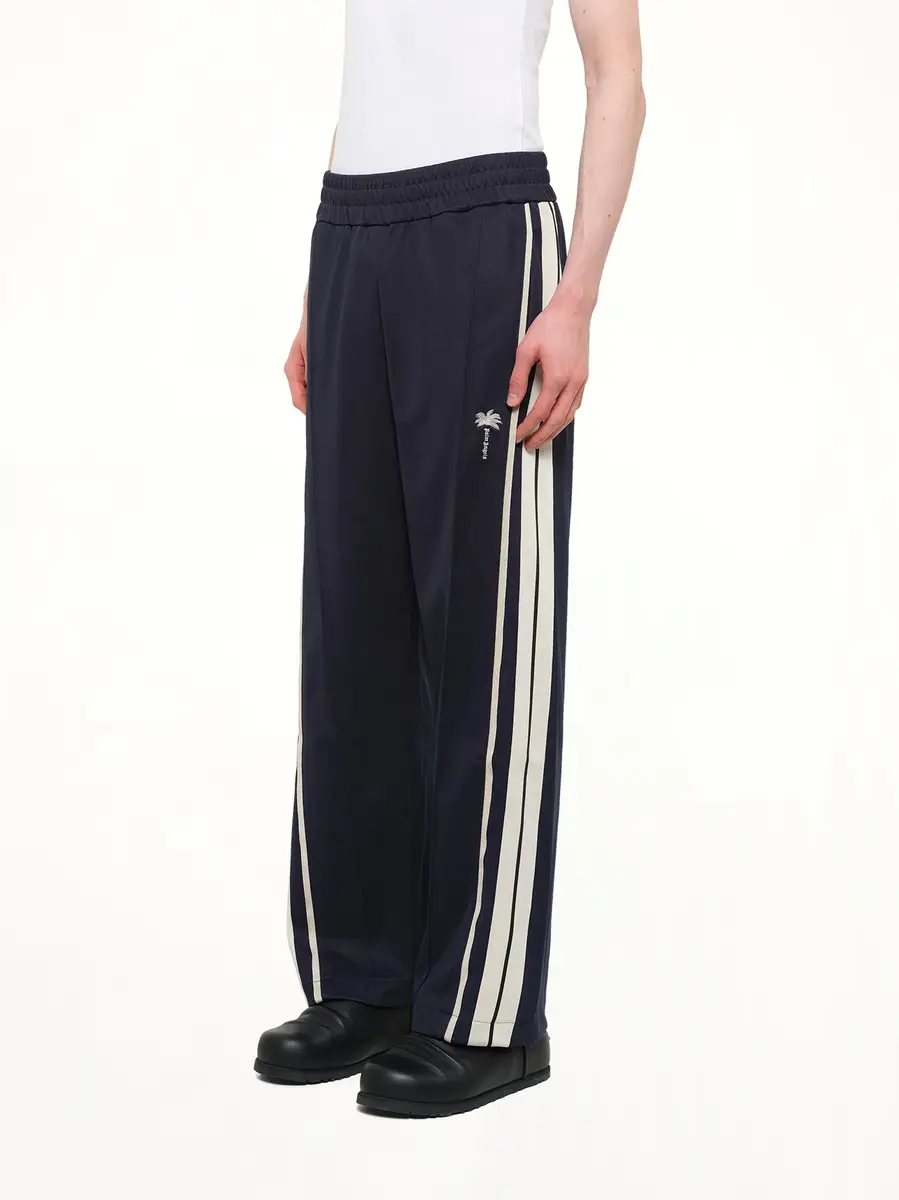 Palm Angels Palm Tree Striped Track Pants in Navy Blue/off White | Thumbnail 3 Palm Angels Palm Tree Striped Track Pants in Navy Blue/off White | Thumbnail 3