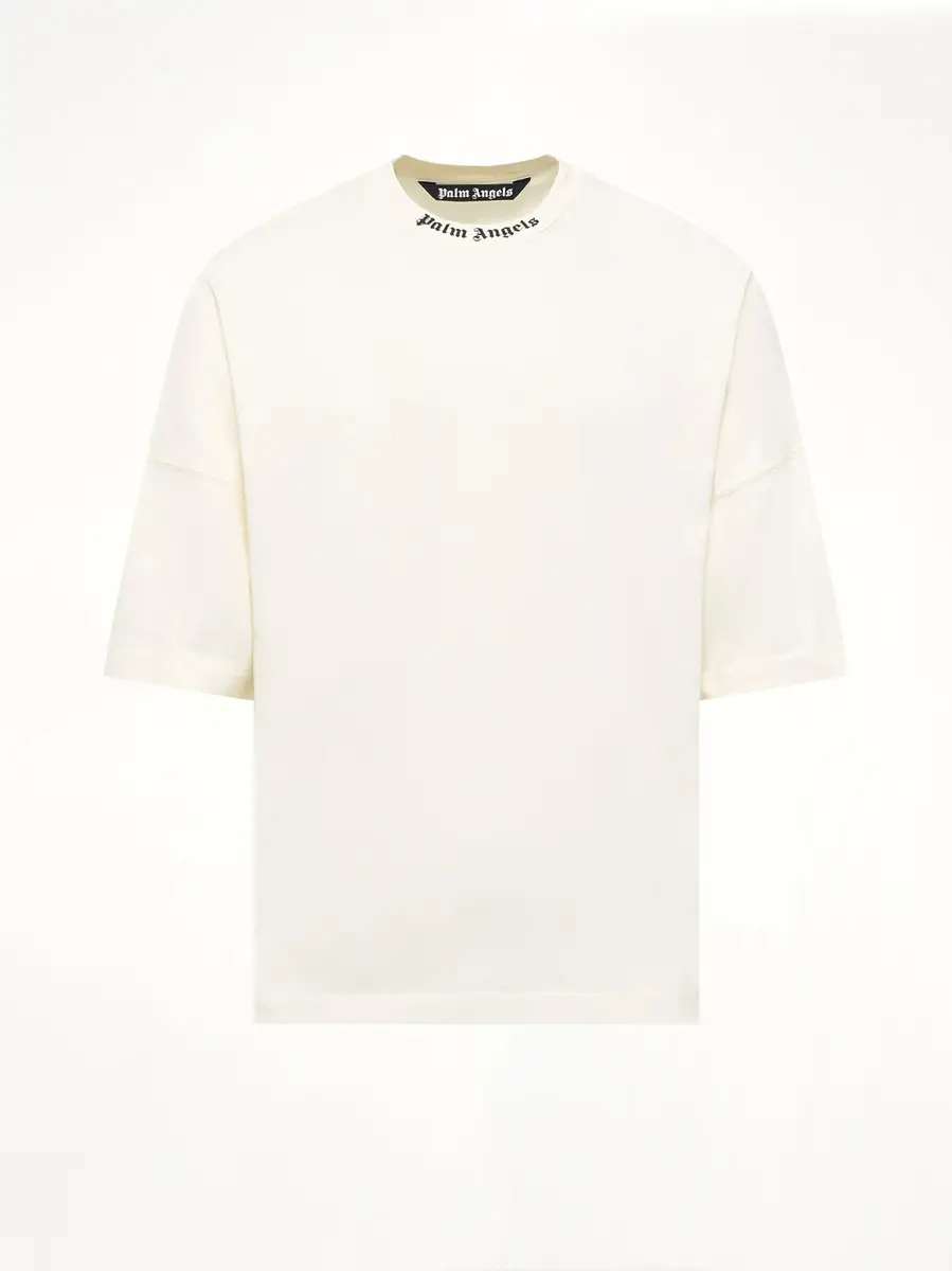 Palm Angels Classic Logo Over T-shirt in Off White/black | Thumbnail 2 Palm Angels Classic Logo Over T-shirt in Off White/black | Thumbnail 2