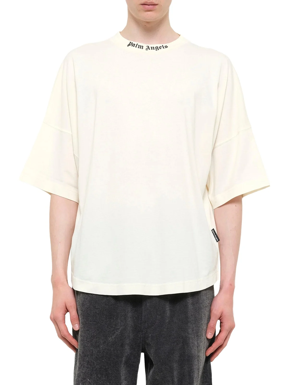 Classic Logo Over T-shirt in Off White/black