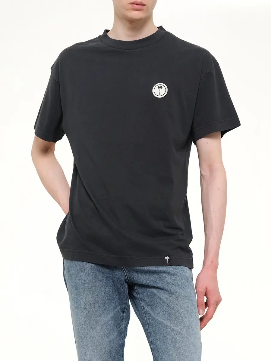 Palm Angels Palm Shadow Regular T-shirt in Anthracite/off White | Thumbnail 6 Palm Angels Palm Shadow Regular T-shirt in Anthracite/off White | Thumbnail 6