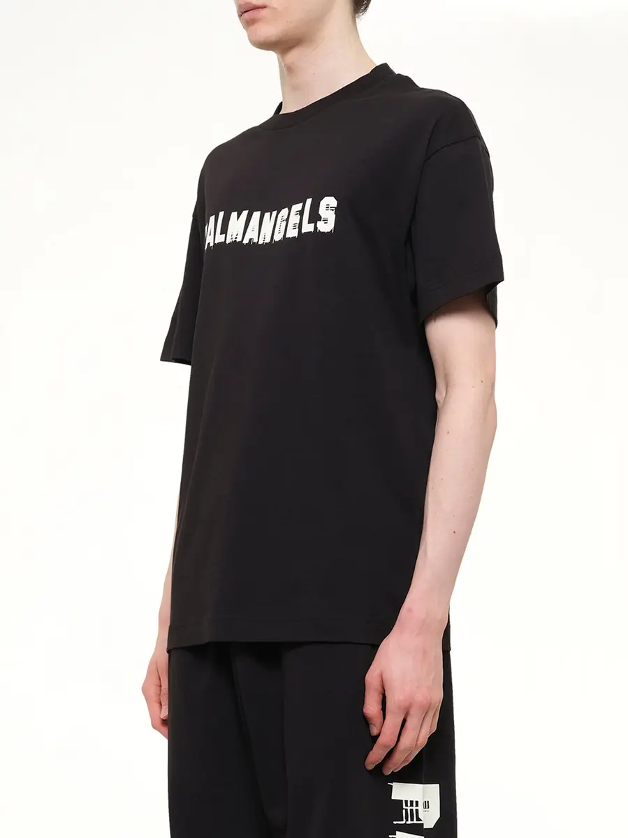 Palm Angels Palm Hills Regular T-shirt in Black/off White | Thumbnail 3 Palm Angels Palm Hills Regular T-shirt in Black/off White | Thumbnail 3