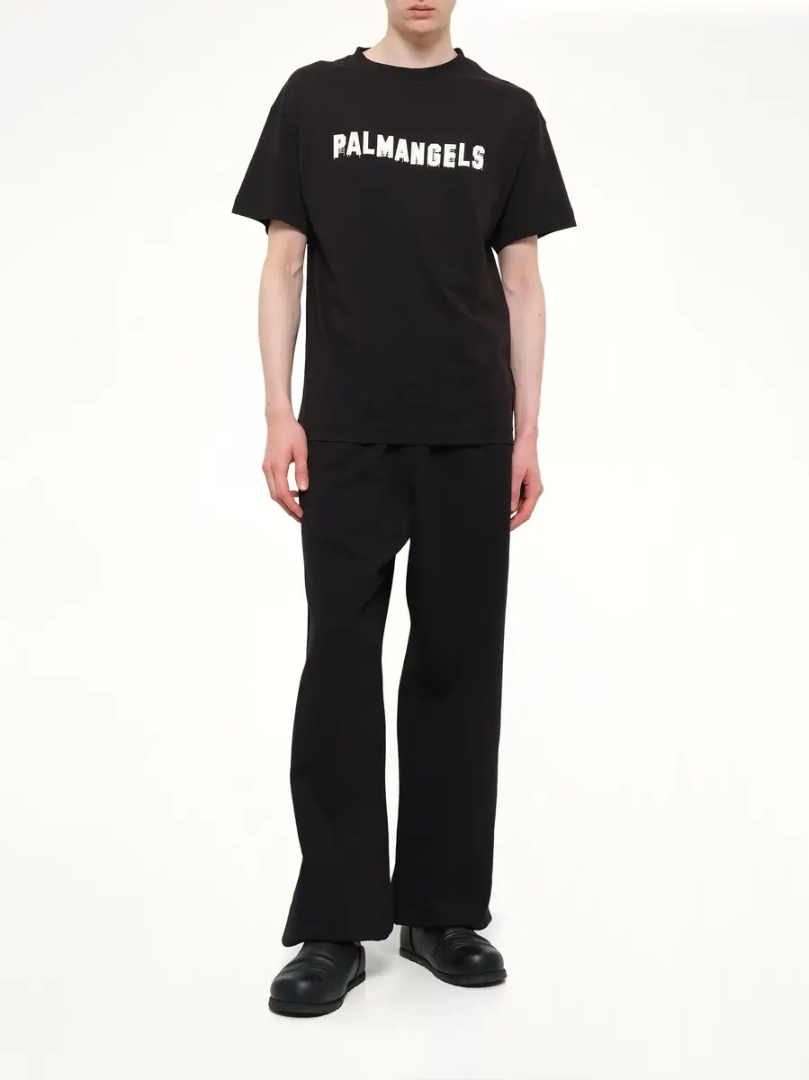 Palm Angels Palm Hills Regular T-shirt in Black/off White | Thumbnail 4 Palm Angels Palm Hills Regular T-shirt in Black/off White | Thumbnail 4