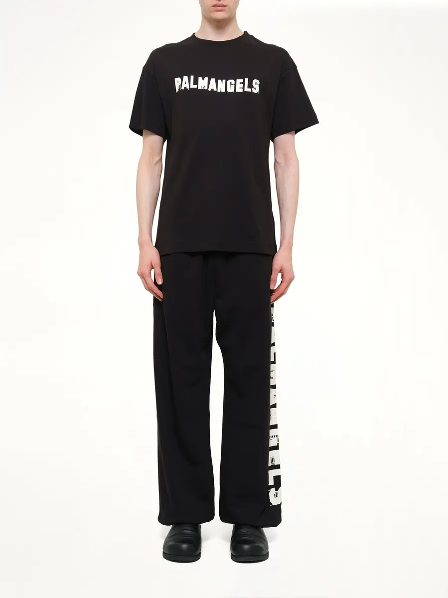 Palm Angels Palm Hills Regular T-shirt in Black/off White | Thumbnail 7 Palm Angels Palm Hills Regular T-shirt in Black/off White | Thumbnail 7