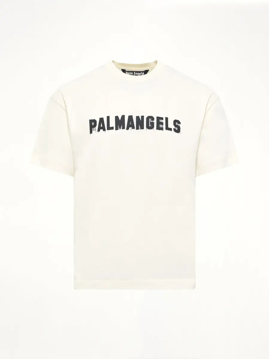 Palm Angels Palm Hills Regular T-shirt in Off White/black | Thumbnail 2 Palm Angels Palm Hills Regular T-shirt in Off White/black | Thumbnail 2