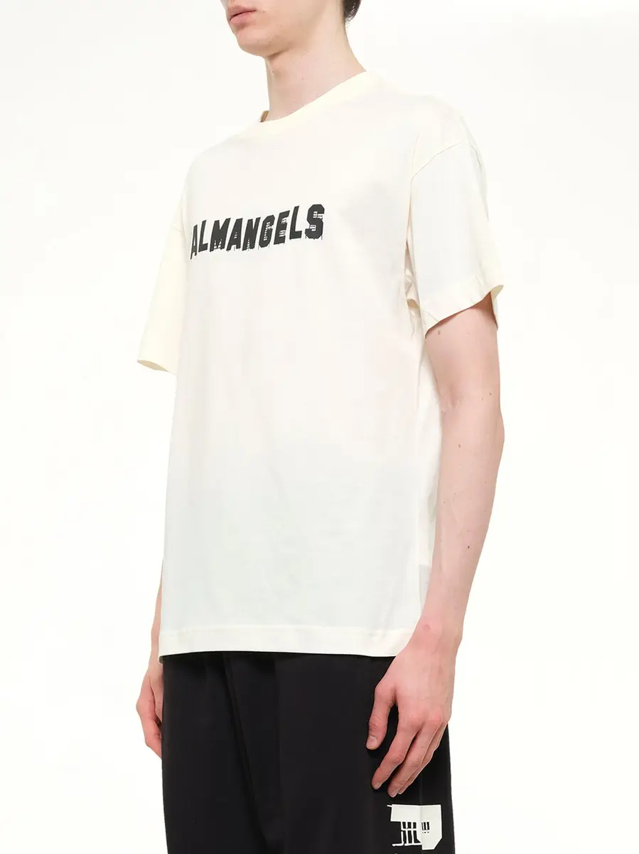 Palm Angels Palm Hills Regular T-shirt in Off White/black | Thumbnail 3 Palm Angels Palm Hills Regular T-shirt in Off White/black | Thumbnail 3