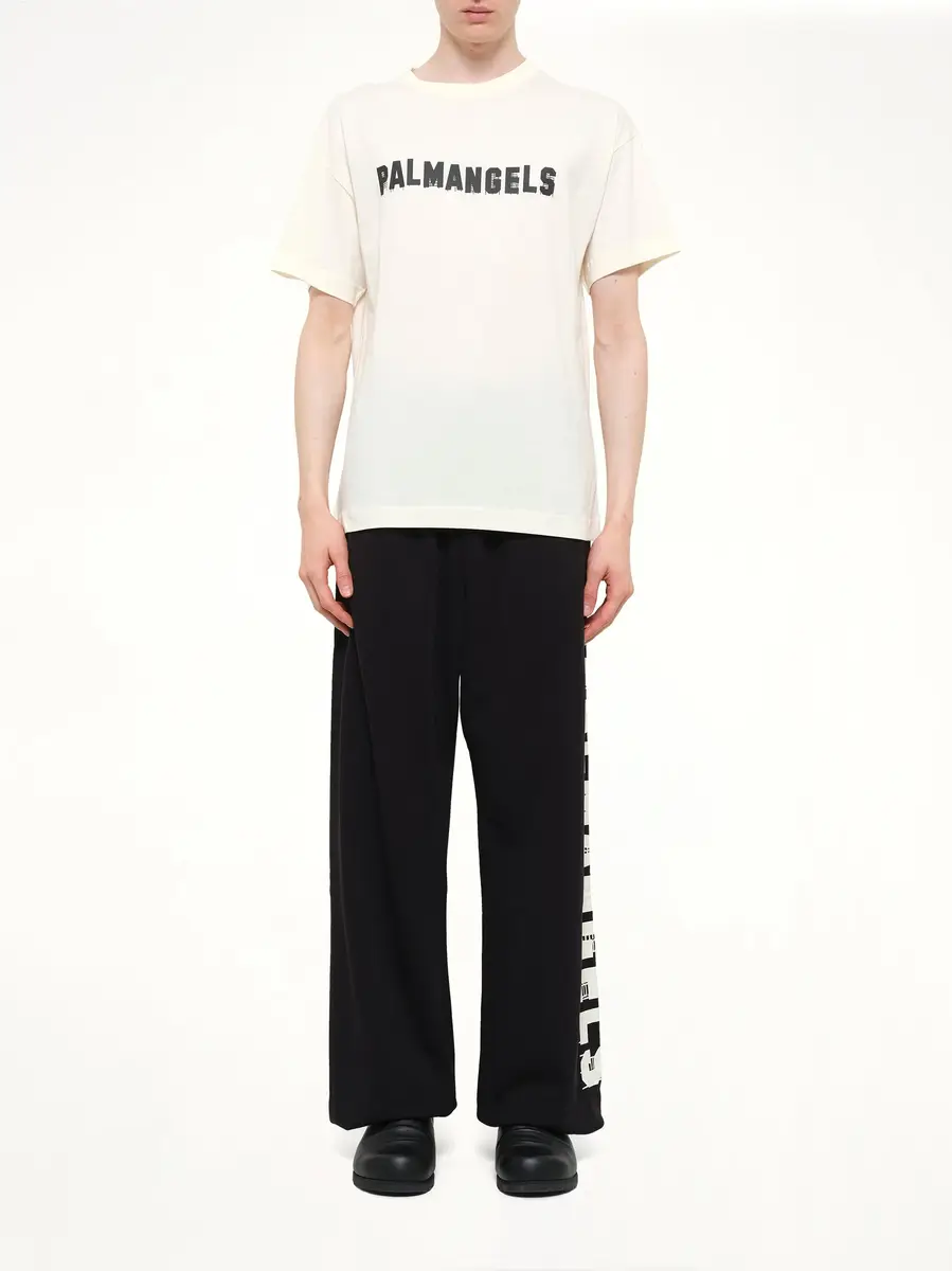 Palm Angels Palm Hills Regular T-shirt in Off White/black | Thumbnail 7 Palm Angels Palm Hills Regular T-shirt in Off White/black | Thumbnail 7