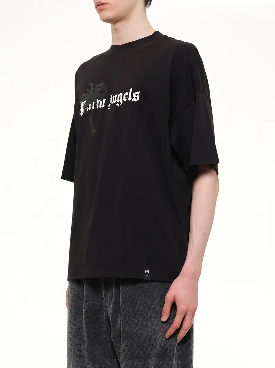 Palm Angels Palm Drift Loose T-shirt in Black/off White | Thumbnail 3 Palm Angels Palm Drift Loose T-shirt in Black/off White | Thumbnail 3
