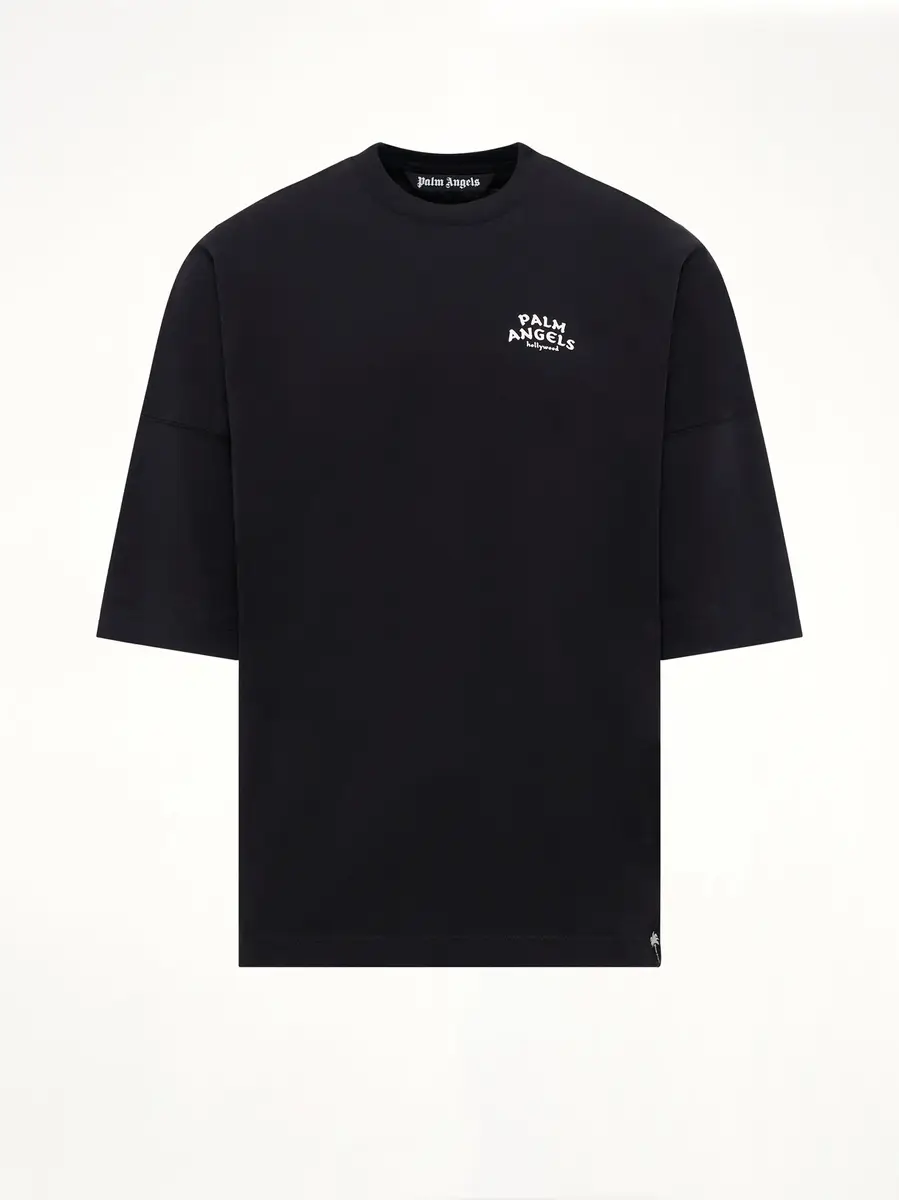 Palm Angels Palm Drift Back Over T-shirt in Black/off White | Thumbnail 2 Palm Angels Palm Drift Back Over T-shirt in Black/off White | Thumbnail 2