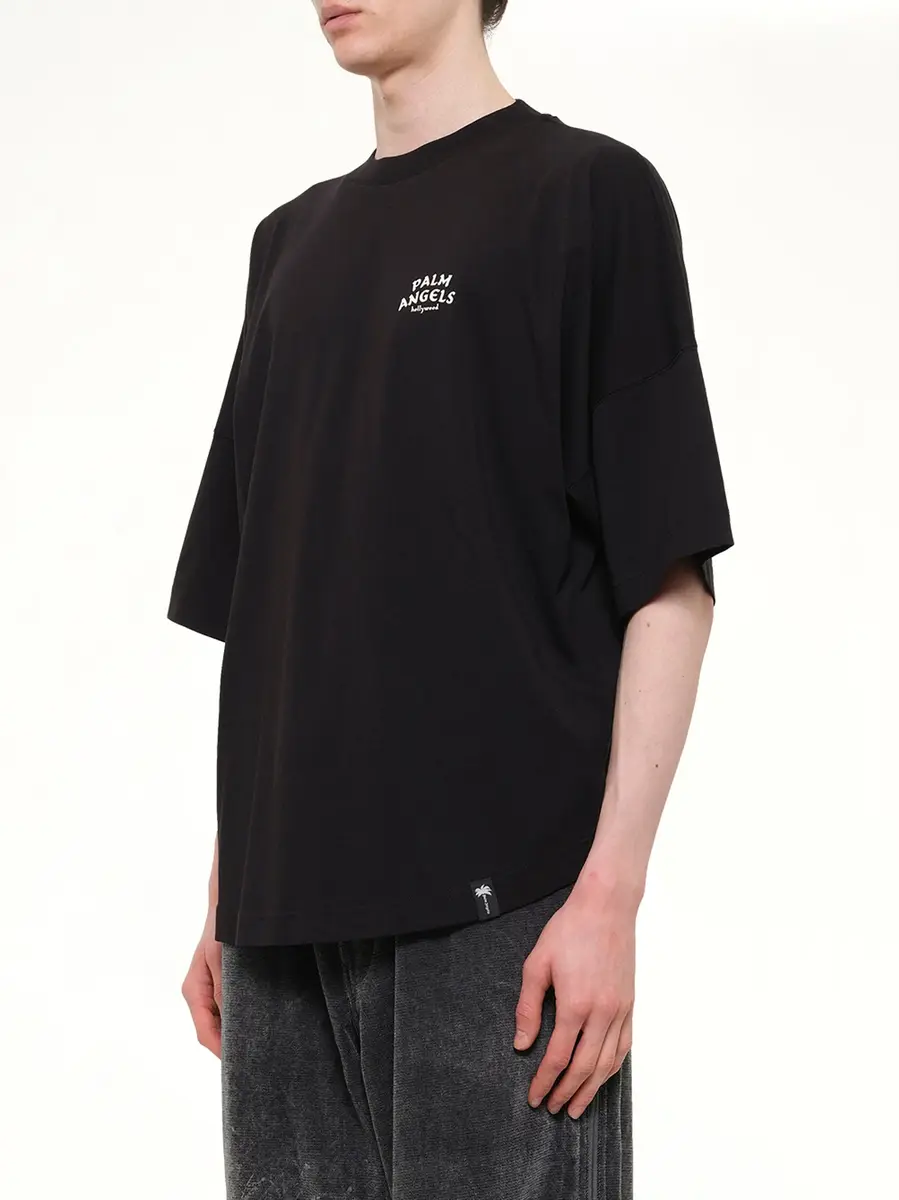 Palm Angels Palm Drift Back Over T-shirt in Black/off White | Thumbnail 3 Palm Angels Palm Drift Back Over T-shirt in Black/off White | Thumbnail 3