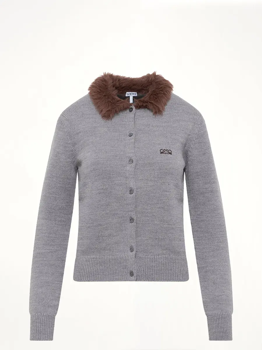 Loewe Fur Collar Cardigan | Thumbnail 2