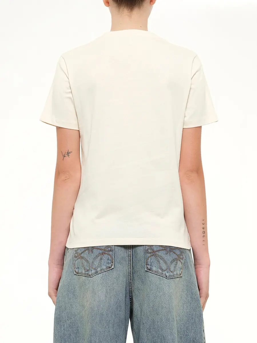 Loewe Cosma Regular Fit T-shirt in Ecru | Thumbnail 5 Loewe Cosma Regular Fit T-shirt in Ecru | Thumbnail 5