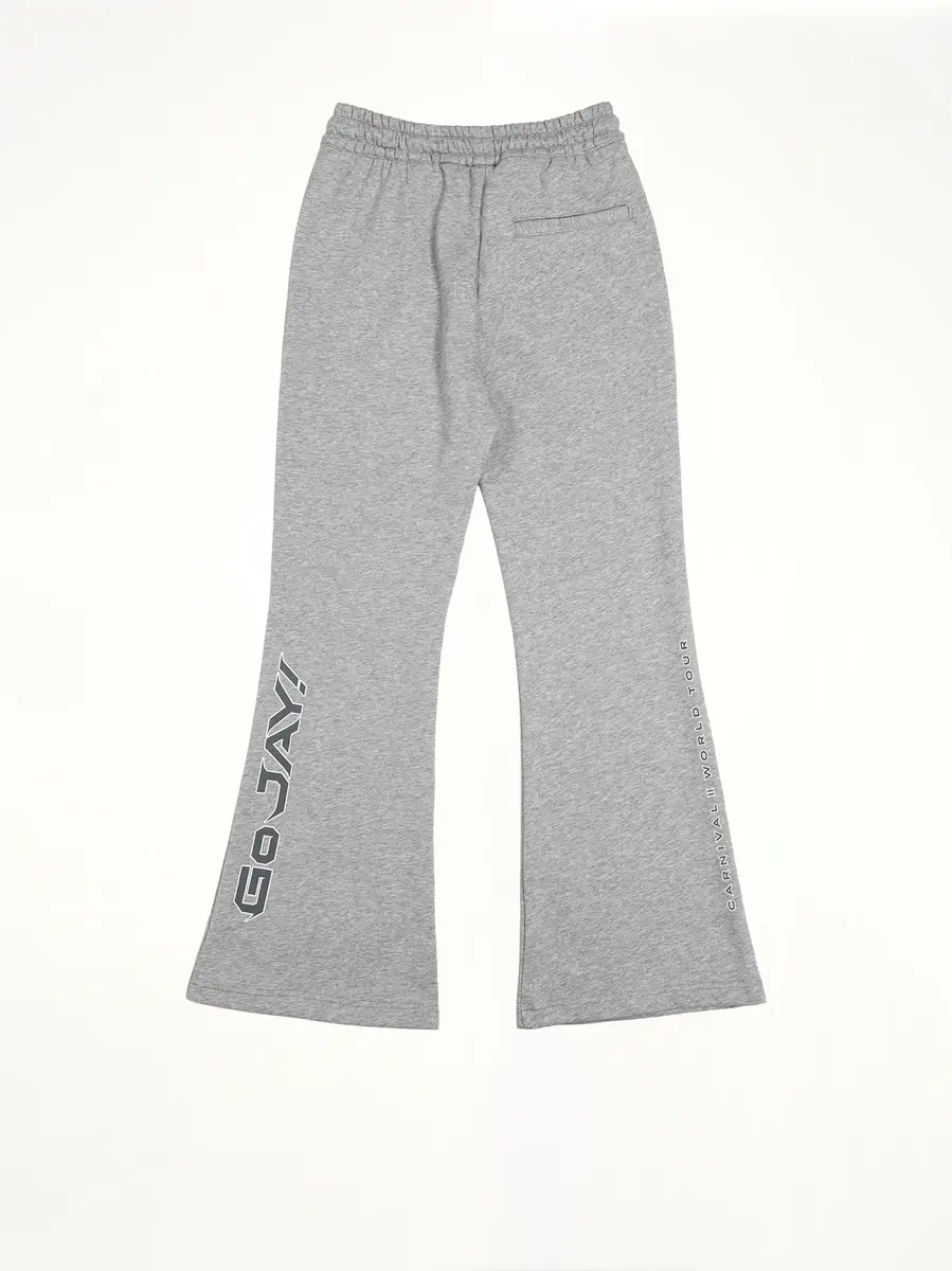 PHANTACI J Carnival II World Tour Flared Sweatpants in Light Grey | Thumbnail 2