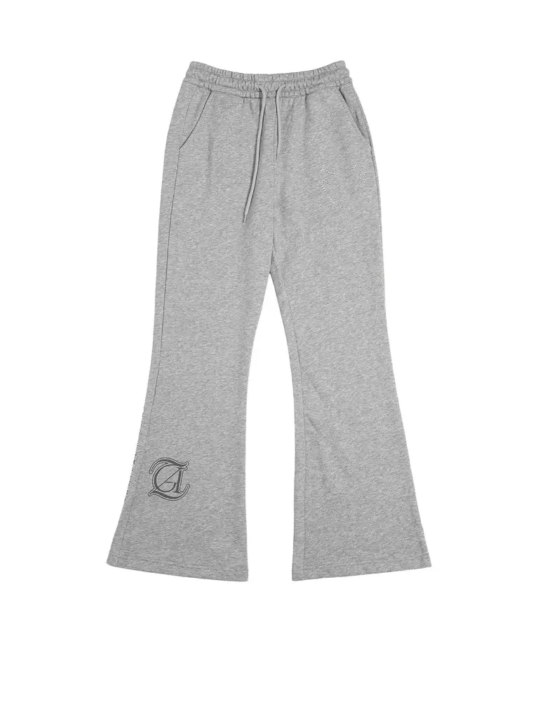 PHANTACI J Carnival II World Tour Flared Sweatpants in Light Grey