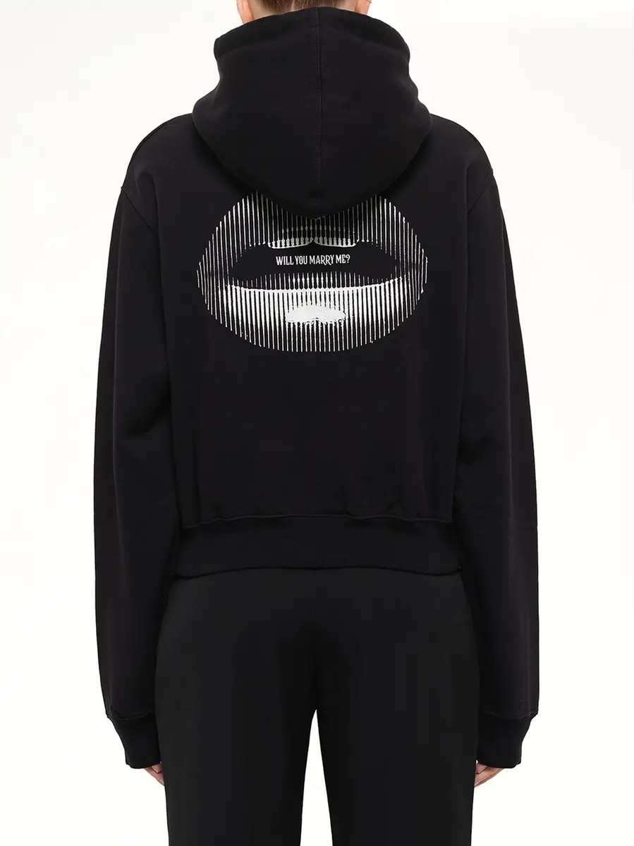 Off-White Lips Cropped Hoodie | Thumbnail 3 Off-White Lips Cropped Hoodie | Thumbnail 3