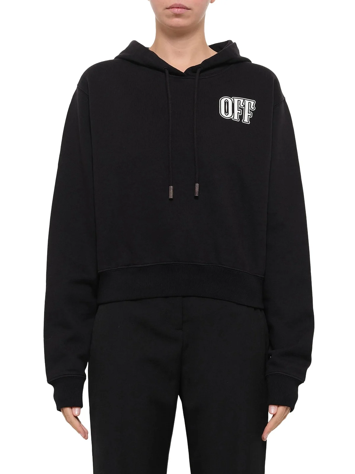 Off-White Lips Cropped Hoodie