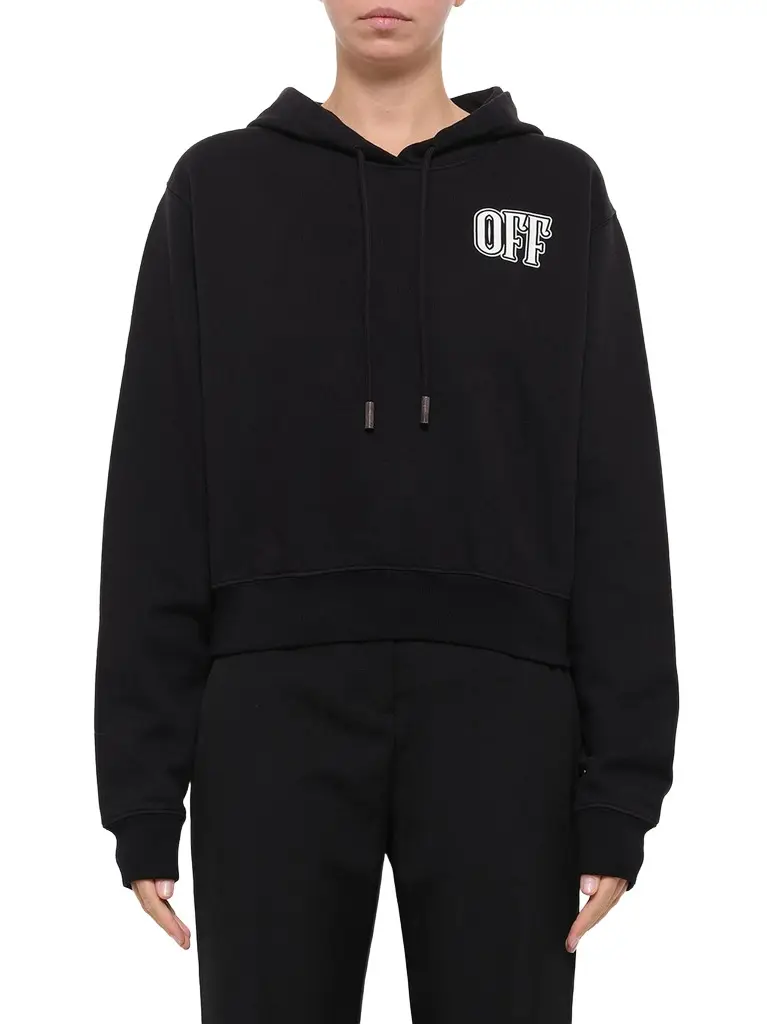 Lips Cropped Hoodie