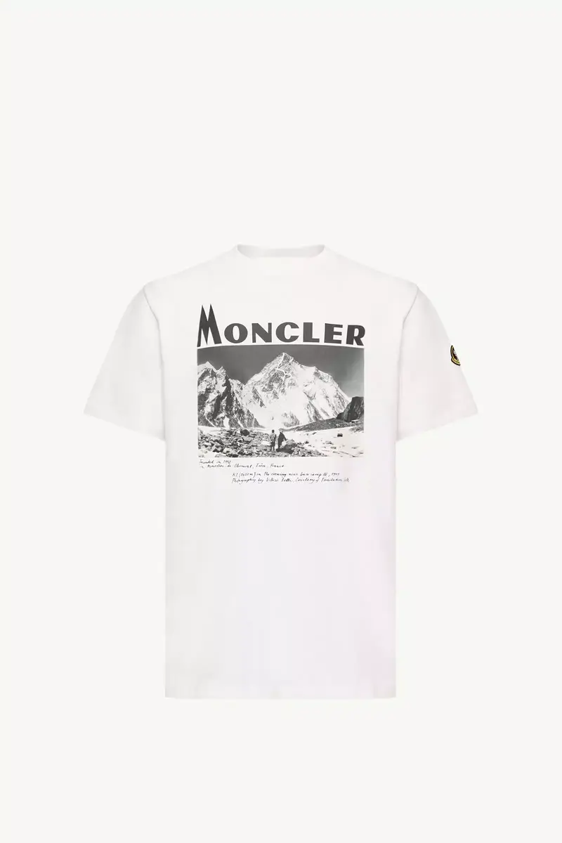 Moncler K2 Print Short Sleeve Cotton Jersey T-shirt | Thumbnail 2