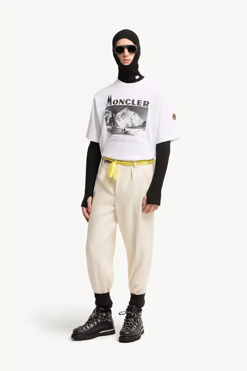 Moncler K2 Print Short Sleeve Cotton Jersey T-shirt | Thumbnail 3