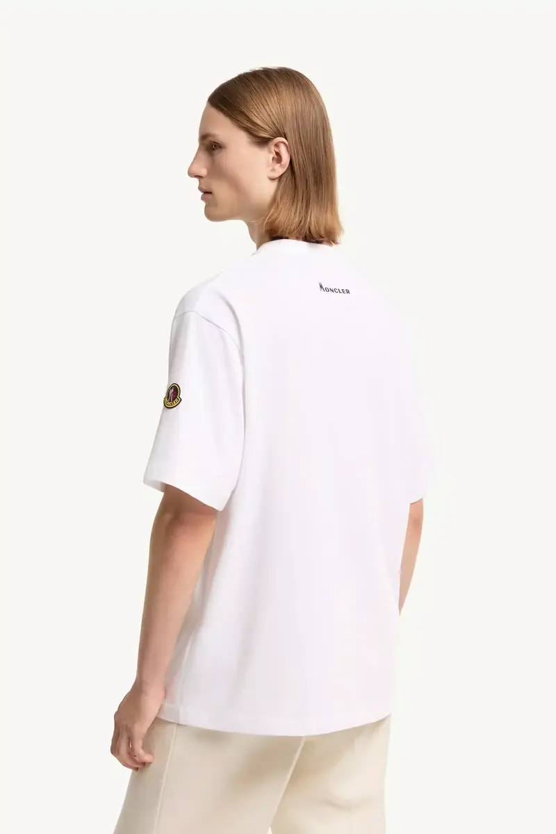 Moncler K2 Print Short Sleeve Cotton Jersey T-shirt | Thumbnail 6