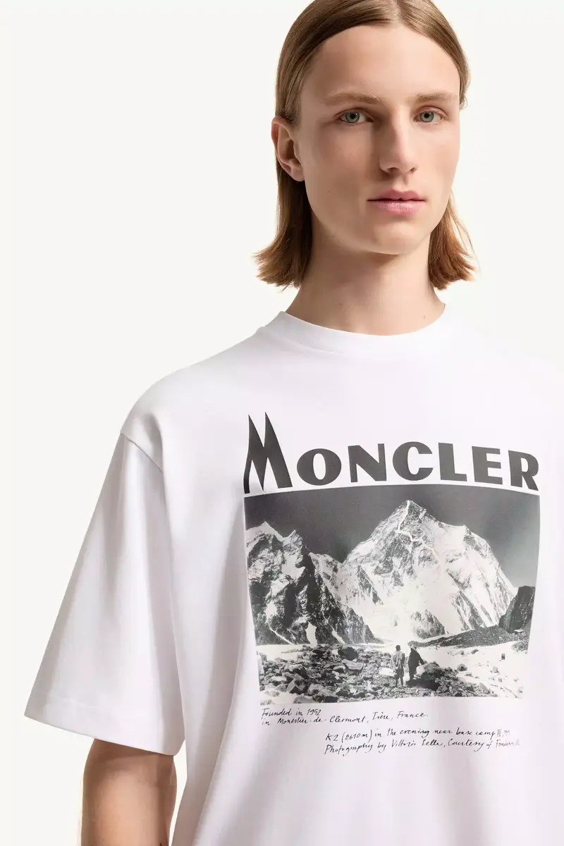 Moncler K2 Print Short Sleeve Cotton Jersey T-shirt | Thumbnail 7