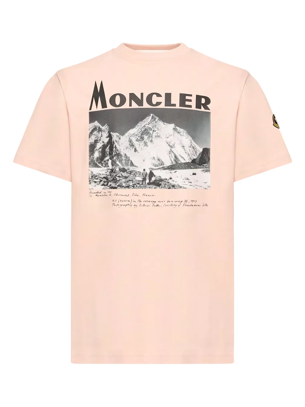Moncler K2 Print Short Sleeve Cotton Jersey T-shirt