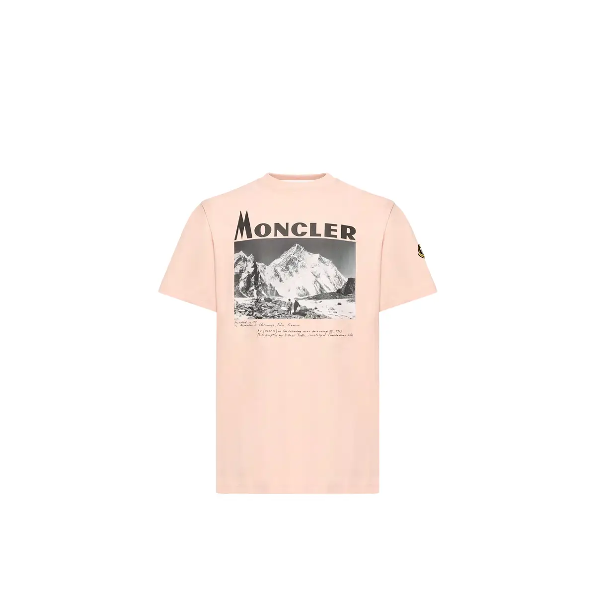 Moncler K2 Print Short Sleeve Cotton Jersey T-shirt