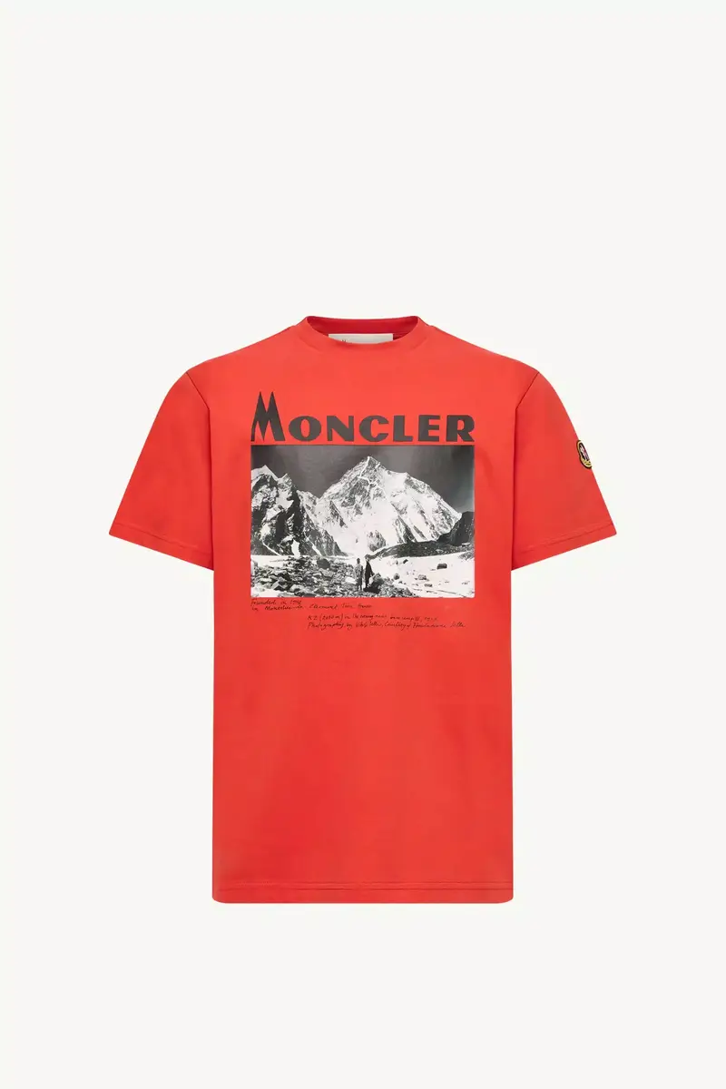 Moncler K2 Print Short Sleeve Cotton Jersey T-shirt | Thumbnail 2