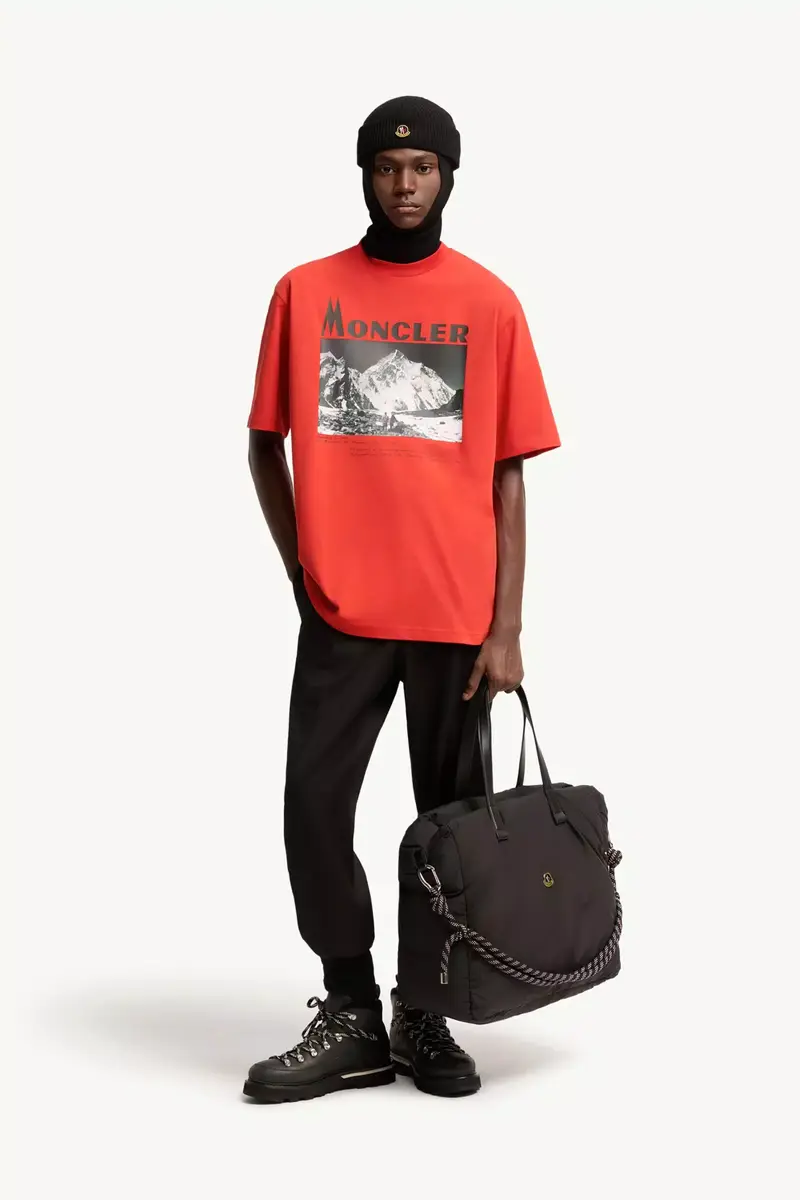 Moncler K2 Print Short Sleeve Cotton Jersey T-shirt | Thumbnail 3