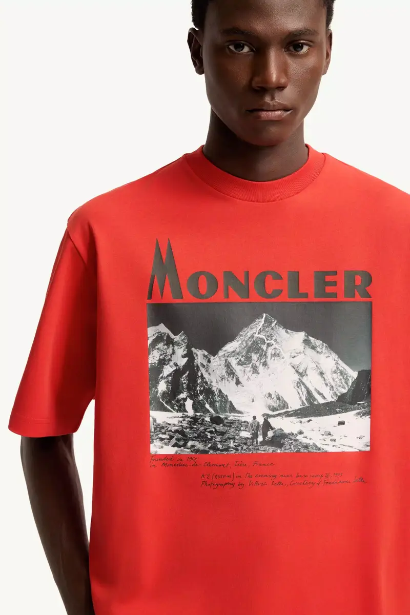 Moncler K2 Print Short Sleeve Cotton Jersey T-shirt | Thumbnail 7