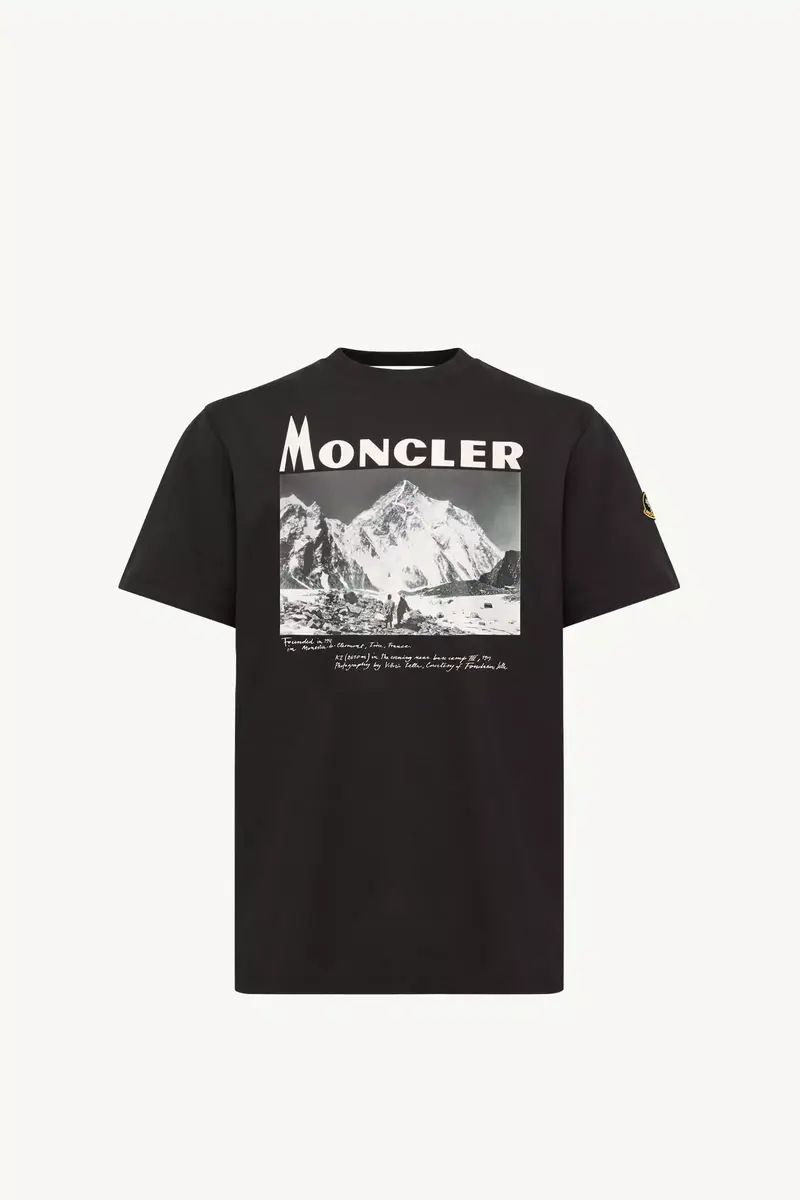 Moncler K2 Print Short Sleeve Cotton Jersey T-shirt | Thumbnail 2