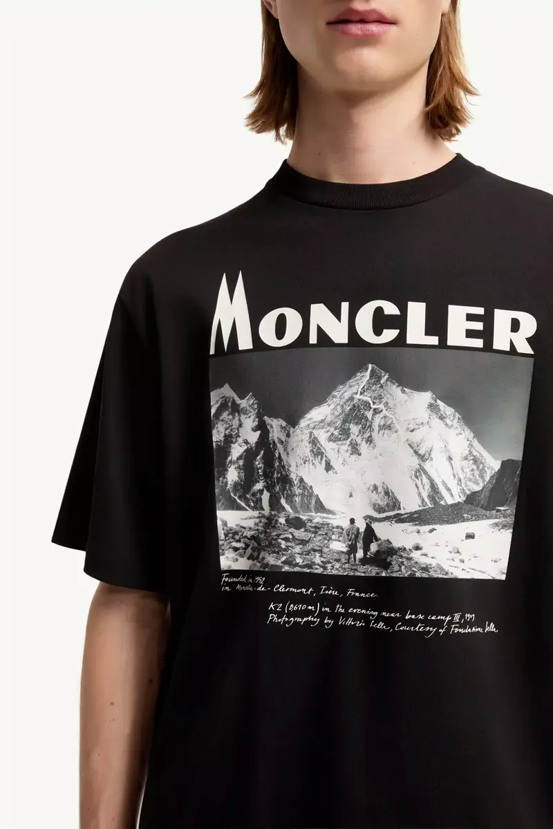 Moncler K2 Print Short Sleeve Cotton Jersey T-shirt | Thumbnail 8