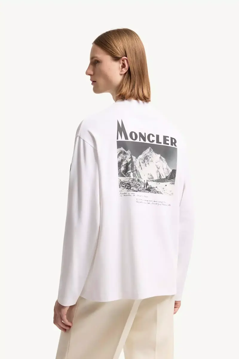 Moncler K2 Print Long Sleeve Cotton T-shirt | Thumbnail 6
