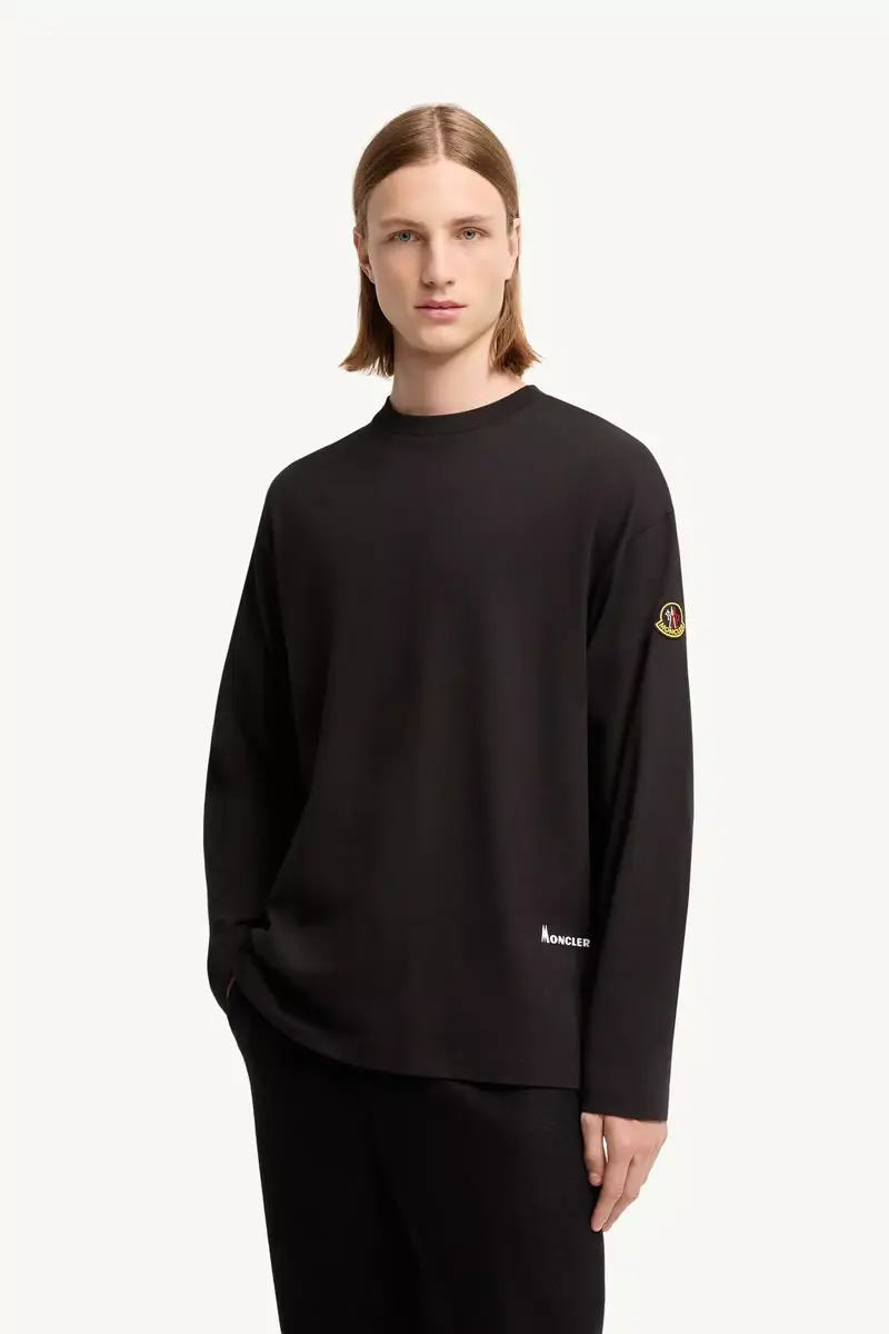 Moncler K2 Print Long Sleeve Cotton T-shirt | Thumbnail 5