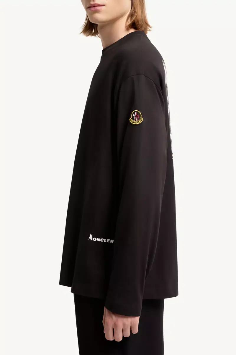 Moncler K2 Print Long Sleeve Cotton T-shirt | Thumbnail 7
