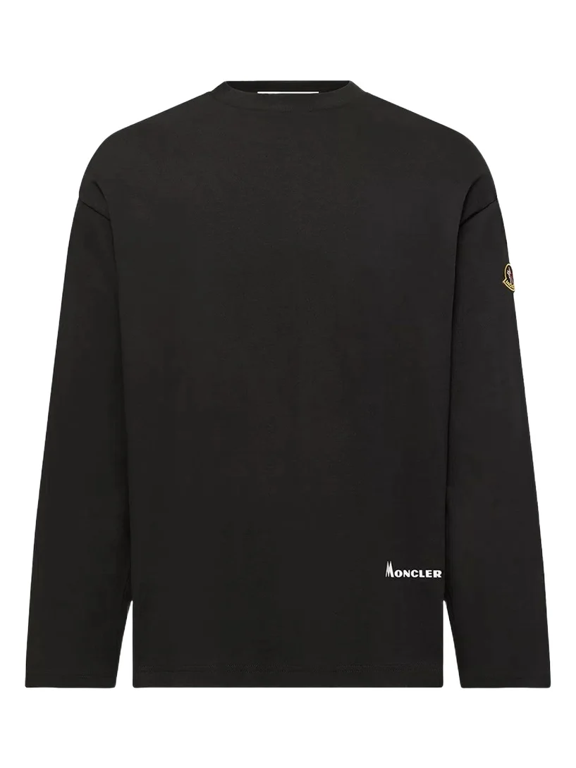 Moncler K2 Print Long Sleeve Cotton T-shirt