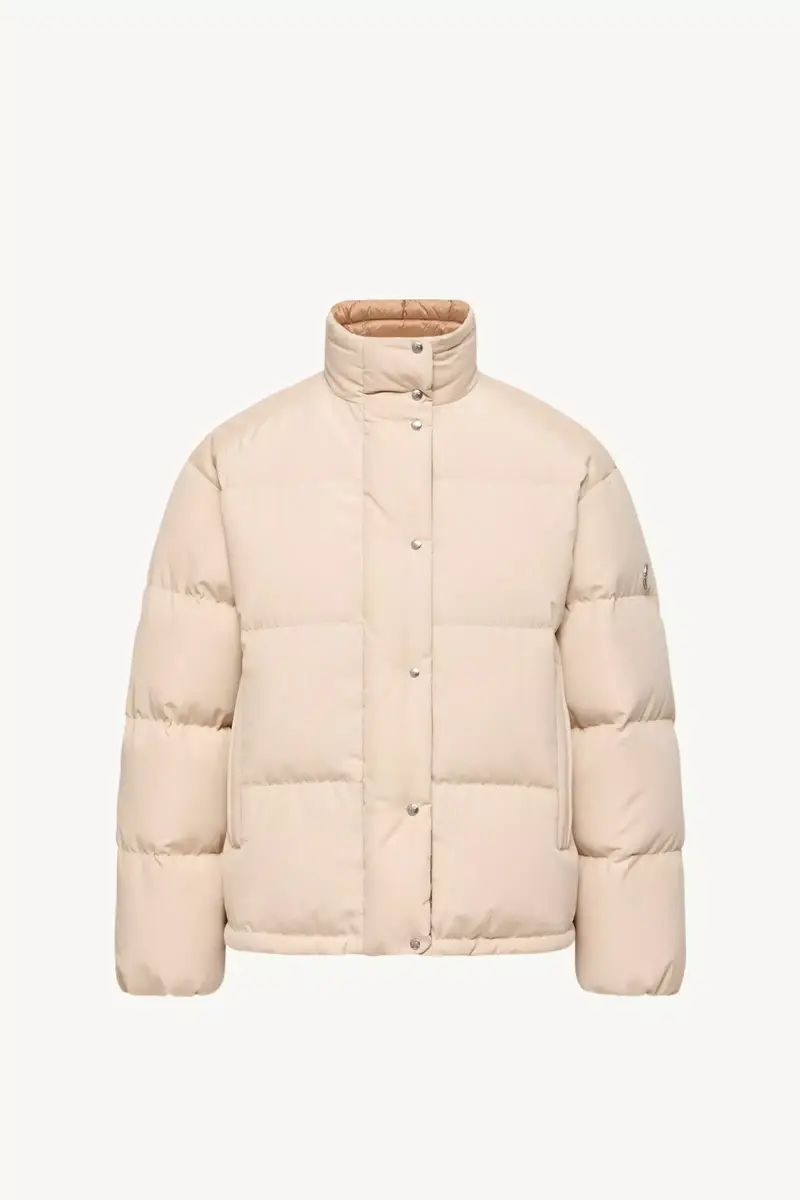 Moncler Verone Leather-trimmed Short Down Jacket | Thumbnail 2