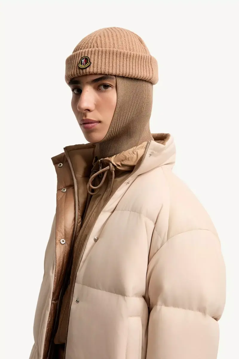 Moncler Verone Leather-trimmed Short Down Jacket | Thumbnail 4